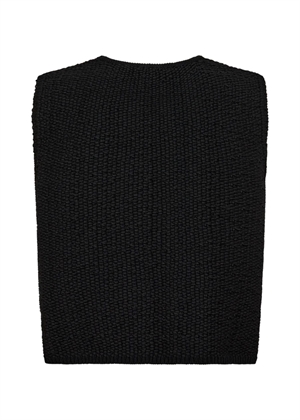 Fiona strik vest Sort Copenhagen Muse 